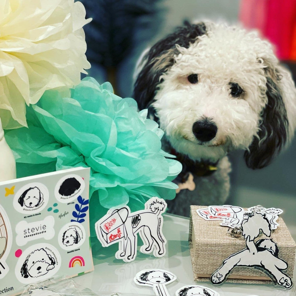 Stevie Sheepadoodle Sticker Sheet
