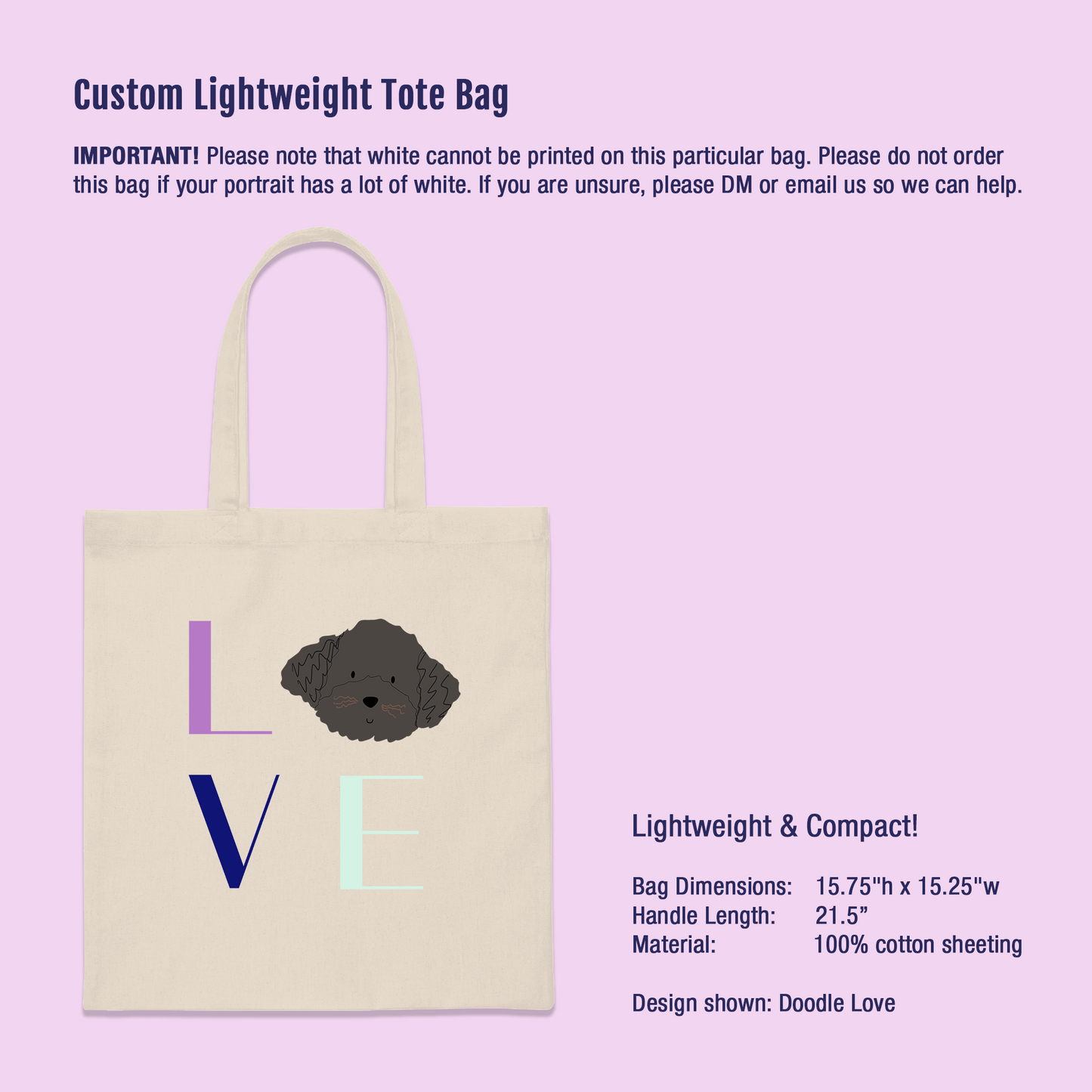 Custom Lightweight Tote Bag