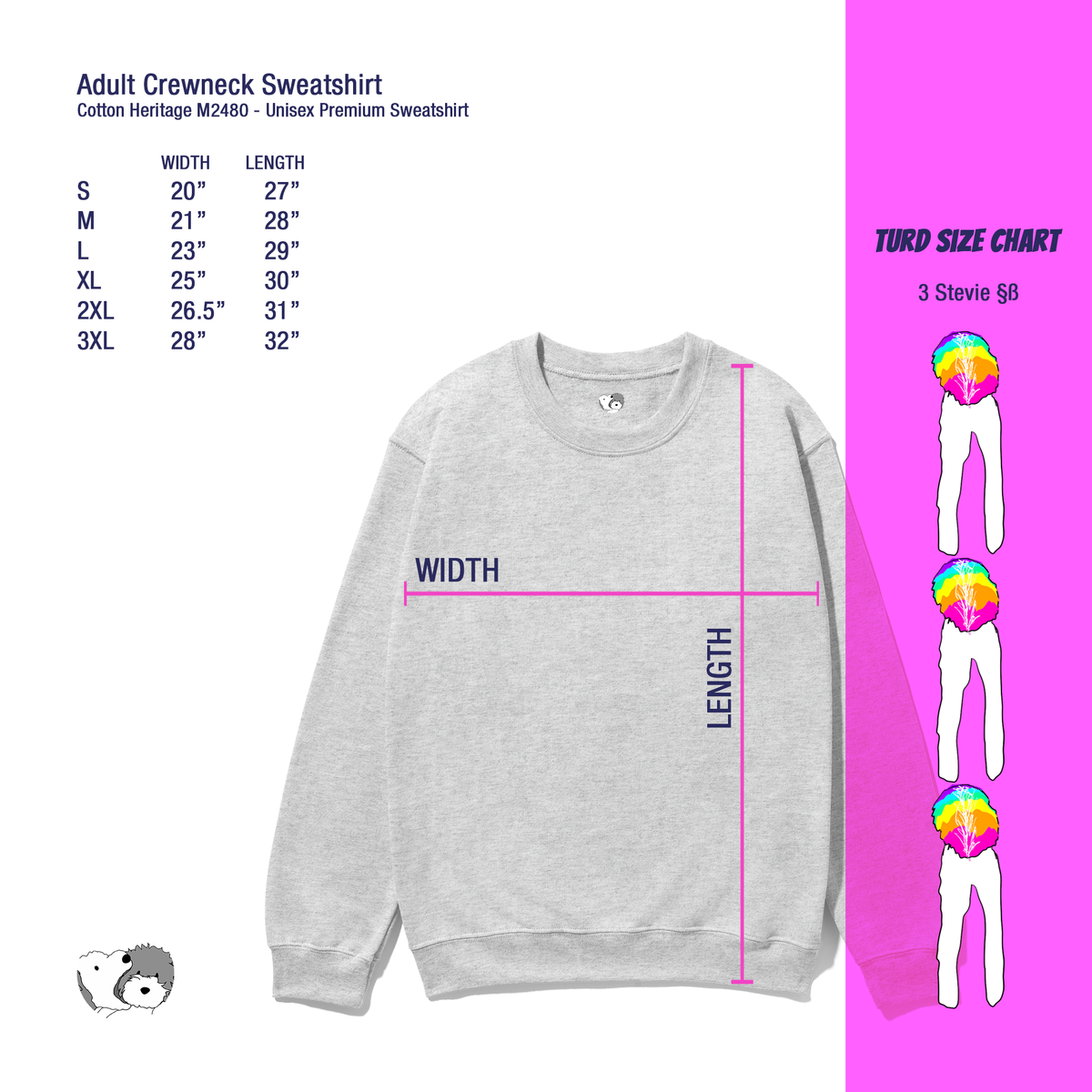 Signature Sheepadoodle - Embroidered Adult Sweatshirt