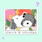 Stevie & Smudge Signature Sticker