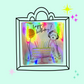 Birthday Pawty Holographic Sticker