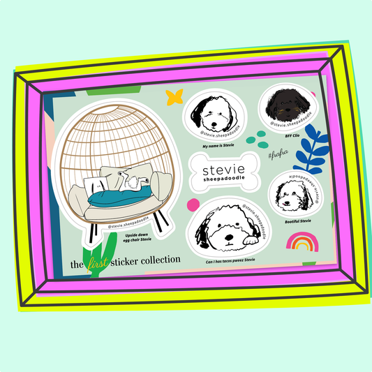 Stevie Sheepadoodle Sticker Sheet